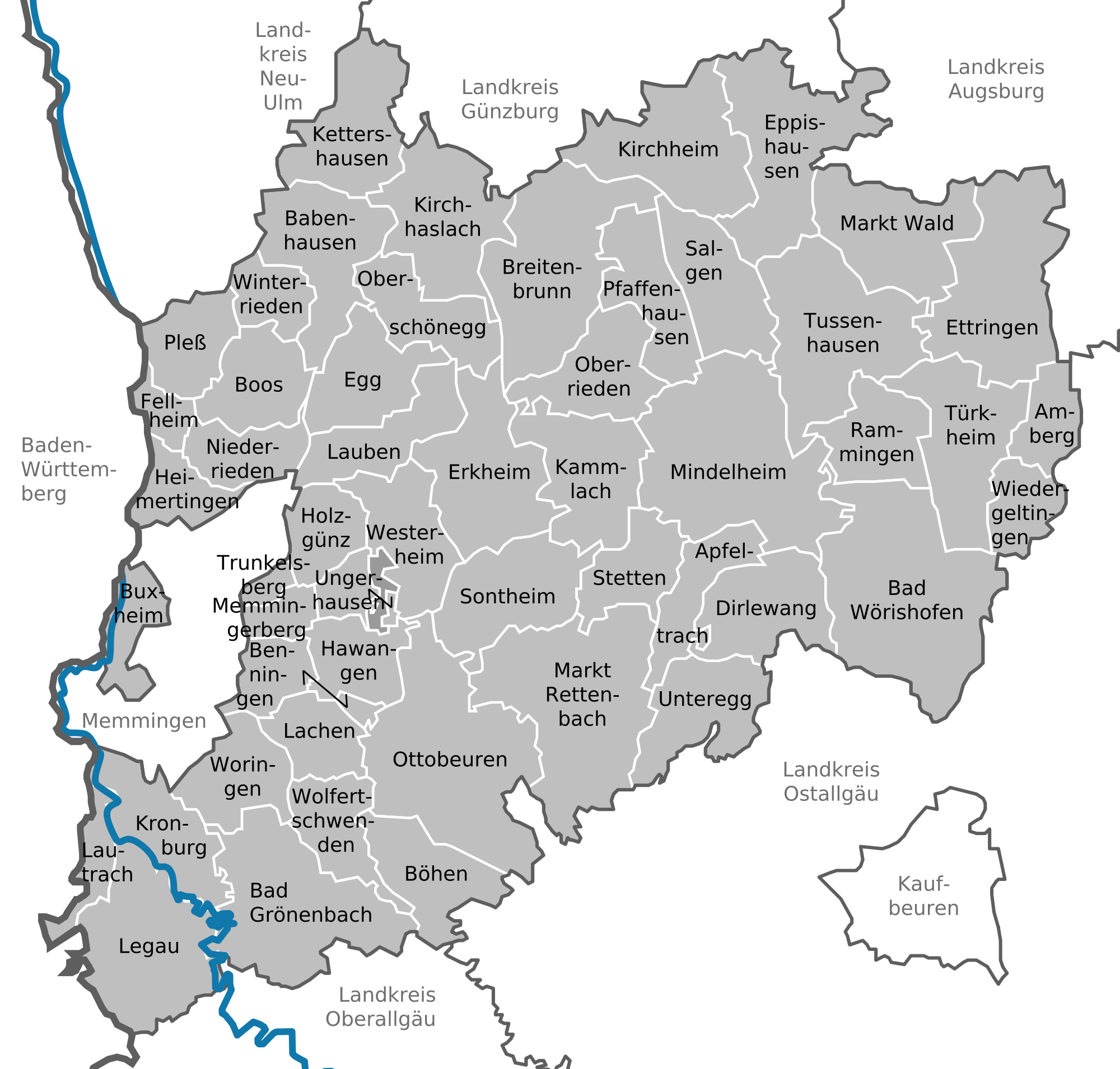 Landkreis Unterallgäu: Unser Forschungsgebiet